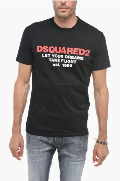 Dsquared2 Man T-shirt Black Size Xxl Cotton