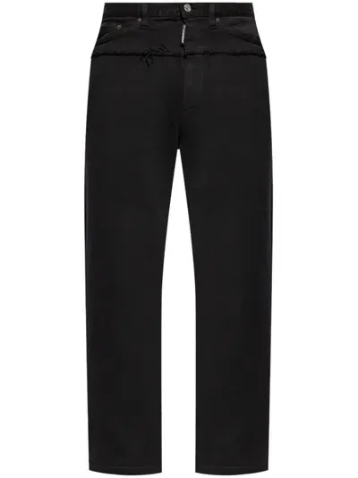 Dsquared2 Straight Leg Sweatpants In Black