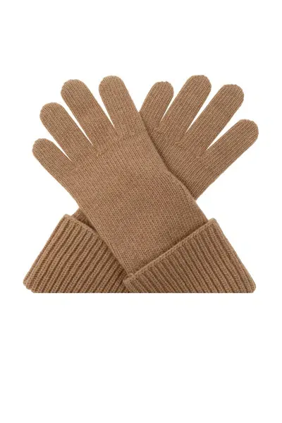 Dsquared2 Gloves With Logo In Beige