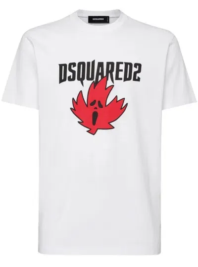 Dsquared2 Cool Fit Logo T-shirt In White