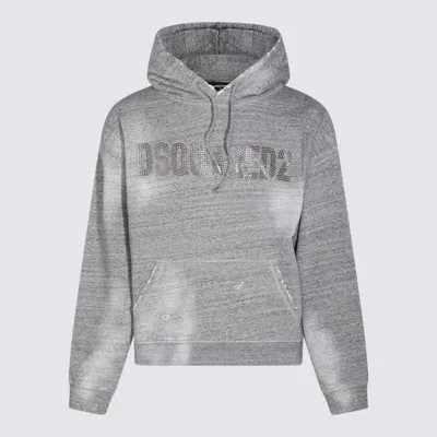 Dsquared2 Grey Cotton Sweatshirt In Grau