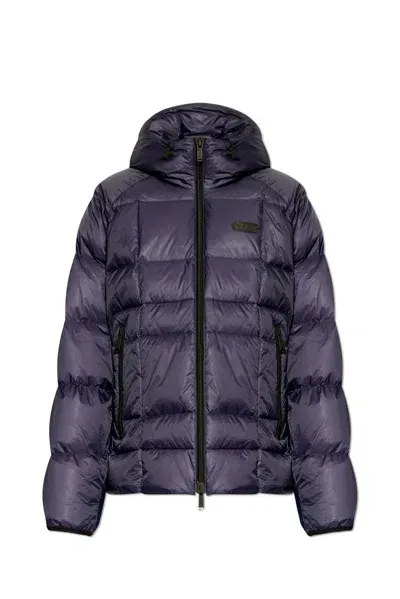 Dsquared2 Hooded Down Jacket In Grey