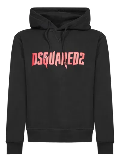 Dsquared2 Hoodie With Red And Black Logo