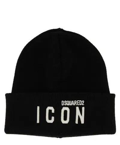 Dsquared2 Icon Beanie In Black