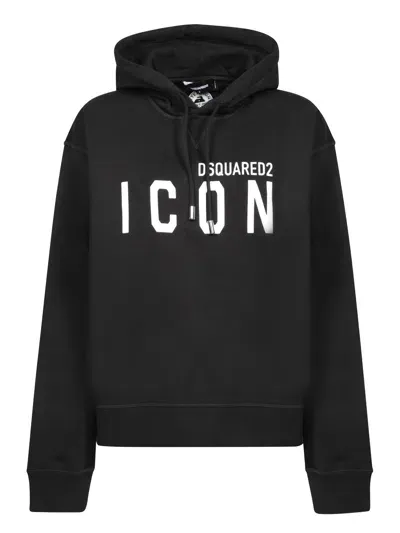 Dsquared2 Icon Black Hoodie Sweatshirt