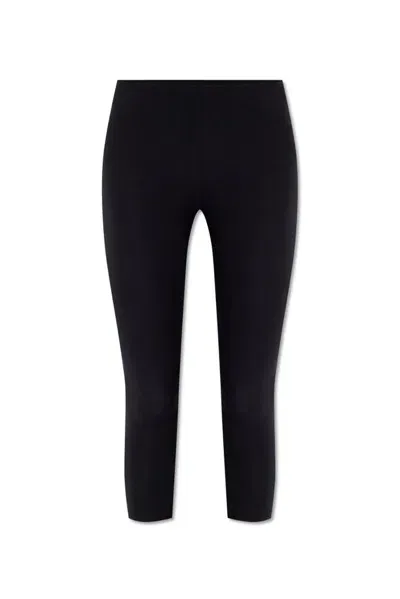 Dsquared2 Cropped Stretch-cotton Leggings In Black