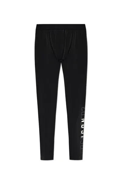 Dsquared2 Icon Logo Printed Swim Leggings In Black