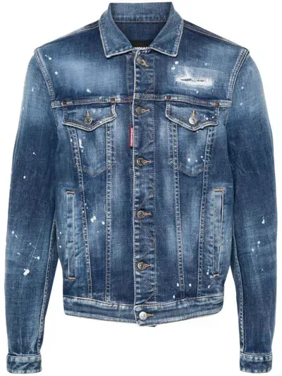 Dsquared2 Jackets In Blue