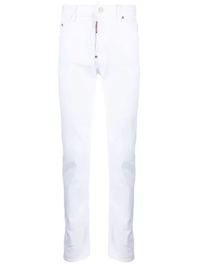 Dsquared2 Vaqueros Pitillos - Blanco In Bianco