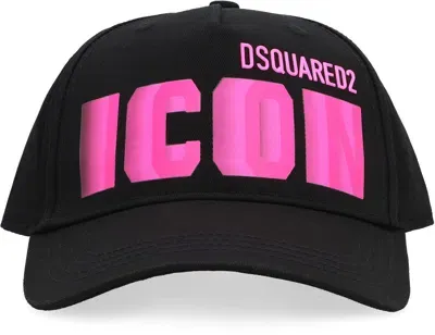 Dsquared2 Logo Baseball Cap In Black