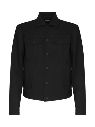 Dsquared2 Long Sleeved Press In Black