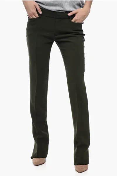 Dsquared2 Low Rise Flare Fit Pants 23 Cm In Black