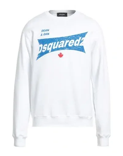 Dsquared2 Logo-print Cotton Sweatshirt In White