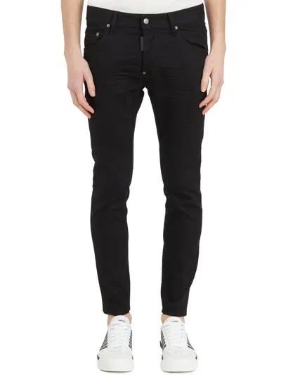 Dsquared2 Black Stretch Denim Skater Jeans