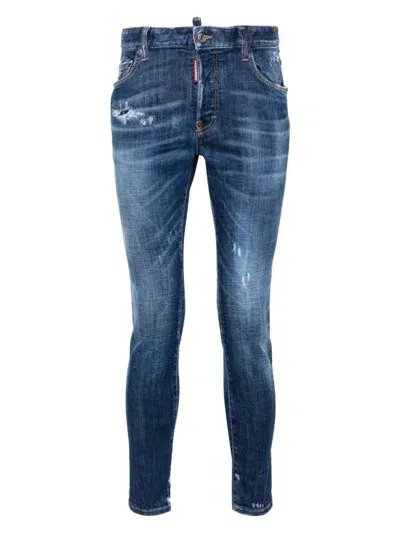 Dsquared2 Super Twinky Skinny Jeans In Blue Navy