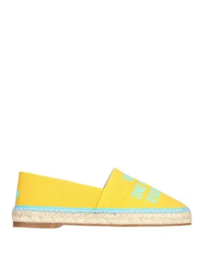 Dsquared2 10mm One Life One Planet Espadrilles In Yellow