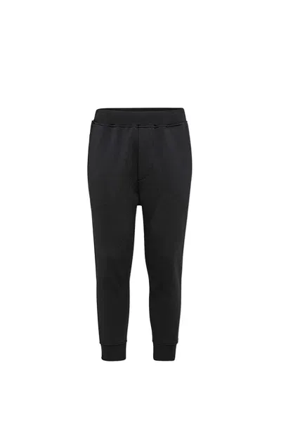 Dsquared2 Logo-appliqué Tapered Track Pants In Black