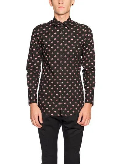 Dsquared2 Patterned Western Shirt In Black