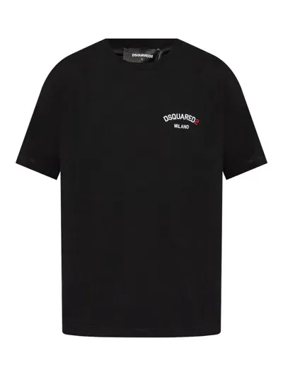 Dsquared2 Regular Fit T-shirt In Negro