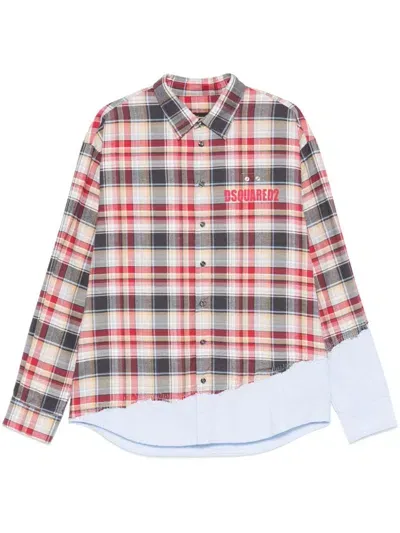 Dsquared2 Rugged Shirt In Red