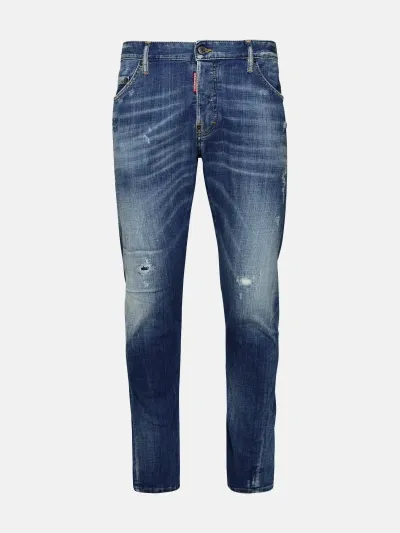 Dsquared2 'sexy Twist' Blue Cotton Jeans