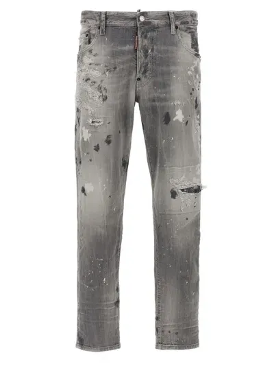 Dsquared2 Skater Jeans Gray In Grey