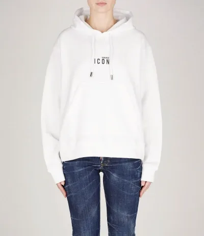 Dsquared2 Sweatshirt In White-black