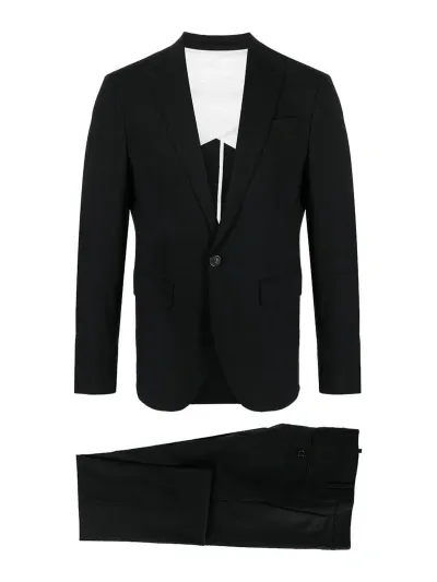 Dsquared2 Tailored Single-breasted Blazer In Black