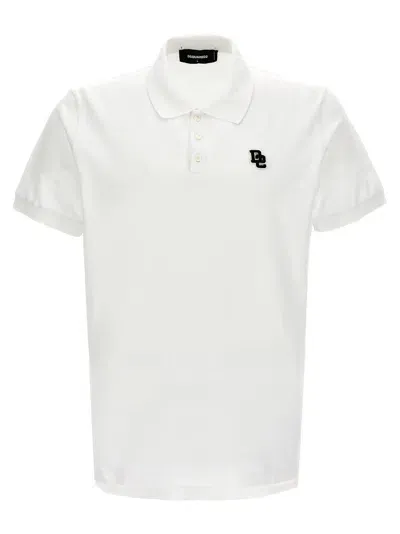 Dsquared2 Tennis Fit Polo Shirt In White