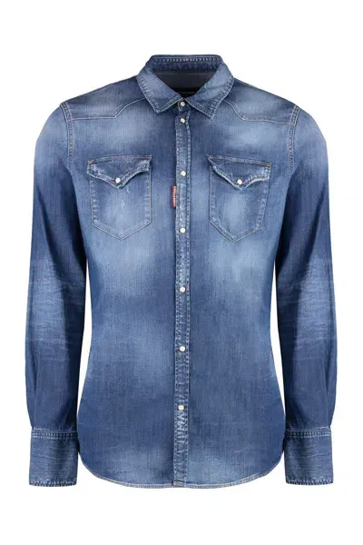 Dsquared2 Western Style Denim Shirt