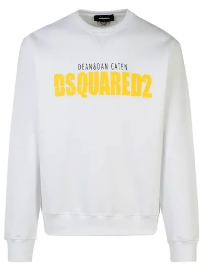 Dsquared2 White Cotton Sweatshirt