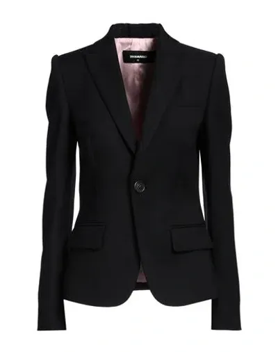 Dsquared2 Strap-detail Blazer In Black