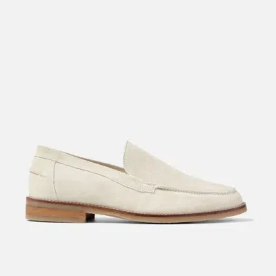 Duke & Dexter Men's Wilde Off-white Suede Slip Loafer - Men's