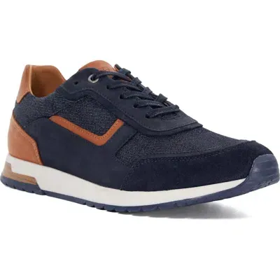 Dune London Toll Sneaker In Navy