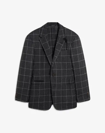 Dunhill Check Bourdon Sports Coat In Gray