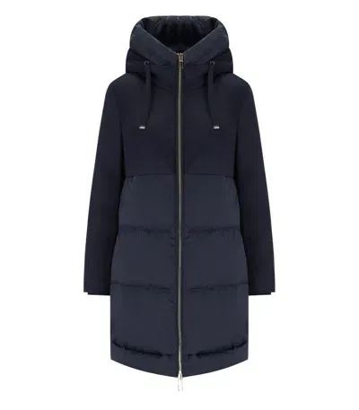 Duno Talia Blue Hooded Padded Coat