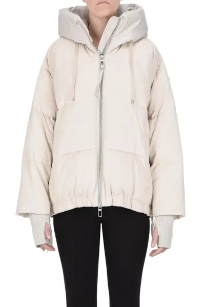 Duno Wool-blend Cloth Down Jacket In Beige