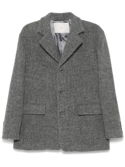 Dunst Bouclé Wool Jacket In Grey