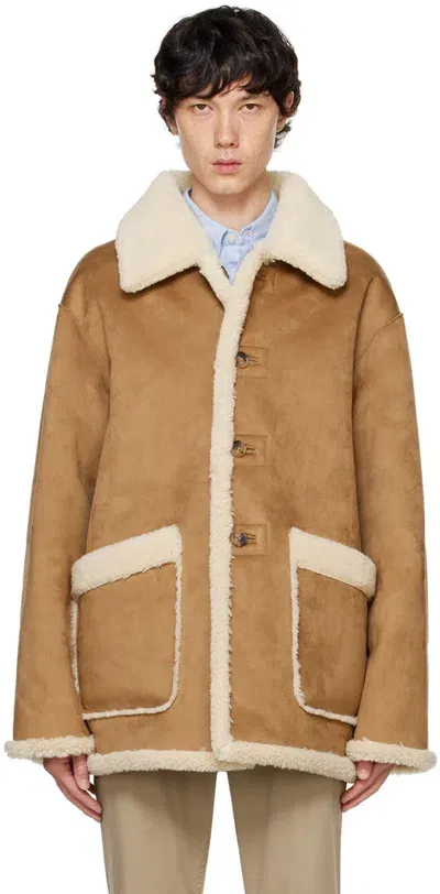 Dunst Reversible Unisex Shearling Jacket In Brown