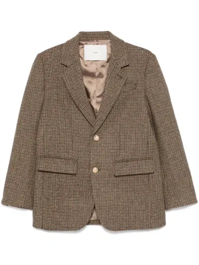 Dunst Checked Blazer In Brown