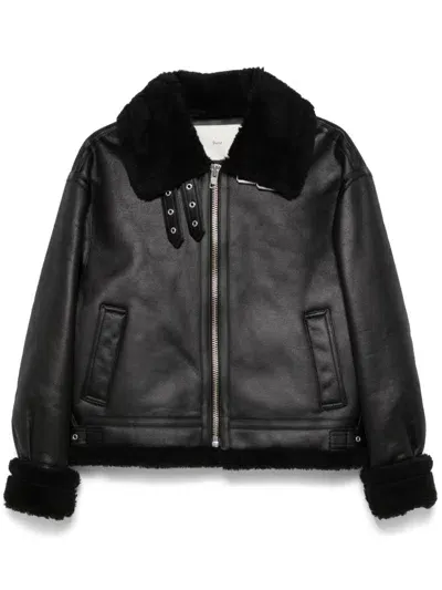 Dunst Jacke Aus Faux-leder In Black