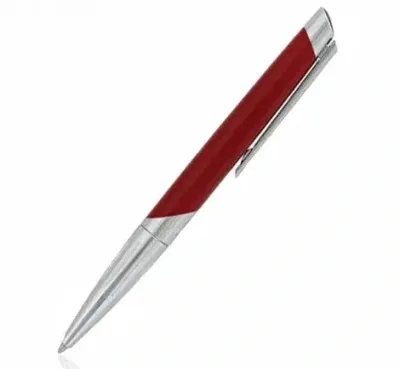 Dupont Writing Penne S-t- Dupont Mod. 405739 In Red