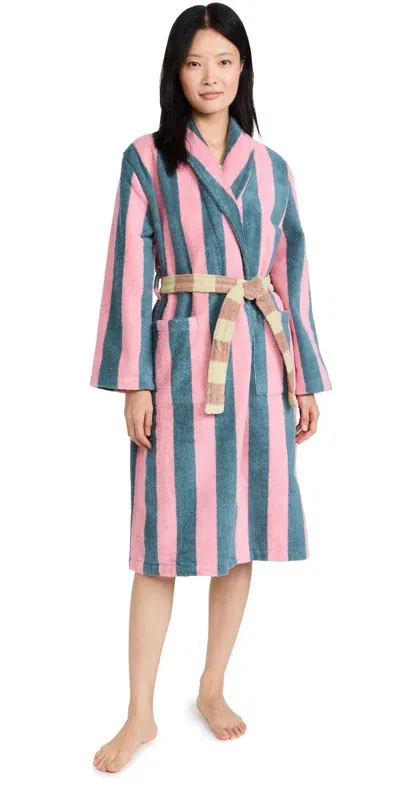 Dusen Dusen Stripe Bathrobe Martine Stripe