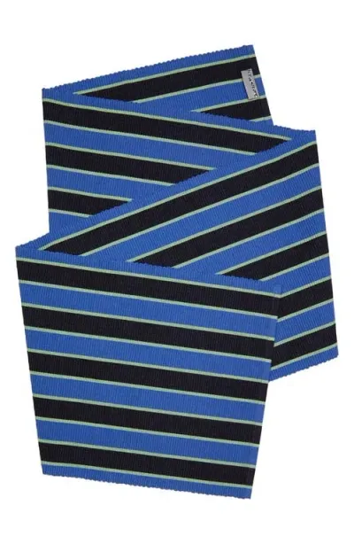 Dusen Dusen Stripe Cotton Table Runner In Blue