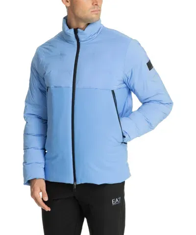 Ea7 Ardor 7 Down Jacket In Lightblue