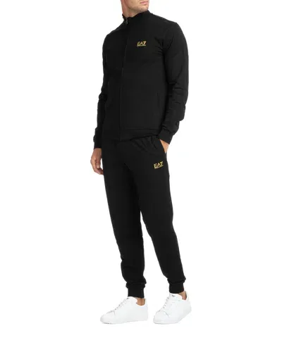 Ea7 Cotton Tracksuit In White