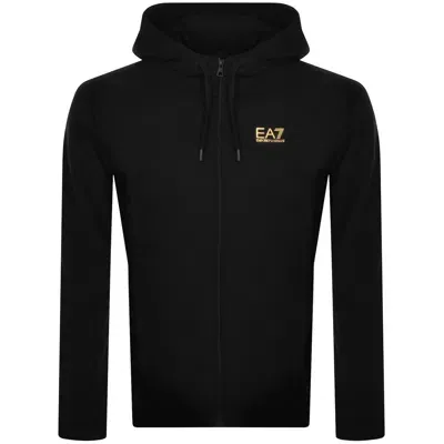 Ea7 Emporio Armani Full Zip Hoodie Black