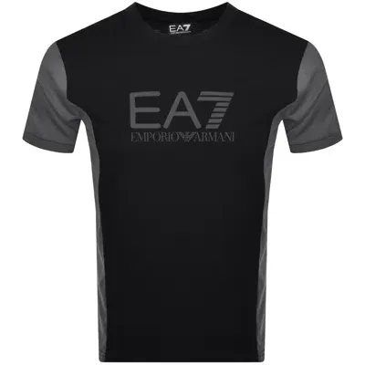 Ea7 Emporio Armani Logo T Shirt Black