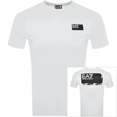 Ea7 Emporio Armani Logo T Shirt White