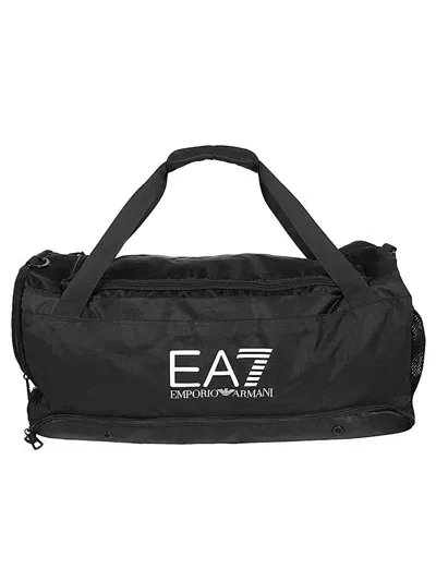 Ea7 Emporio Armani Medium Gym Bag In Black